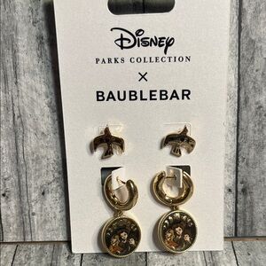 Disney x BaubleBar Gold Earrings Set